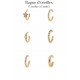 Bague d'oreilles en plaqué or petis picots pas chere obrillant-bijoux