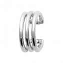 Bague d'oreilles argent 925/1000 rhodié monture trois rangs