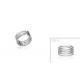 Bague argent 925 rhodié 4 rangs mixte promotion Obrillant-Bijoux