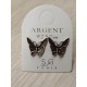 Boucles d'oreilles puces en argent 925/000 papillon en promo obrillant-bijoux