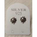 Boucles d'oreilles puces en argent 925/1000 soleil promo