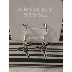 Boucles d'oreilles en argent 925/000 petite fée en promo obrillant-bijoux