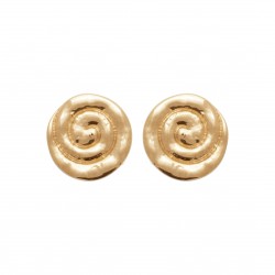 Puces d'oreilles plaqué or arabesque pas chère obrillant-bijoux