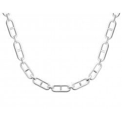 Collier argent 925 rhodié maille marine luxe pas cher obrillant-bijoux