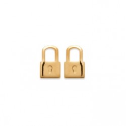 Boucles d'oreilles enfant plaqué or cadenas pas cher obrillant-bijoux