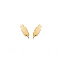 Boucles d'oreilles enfant plaqué or plume