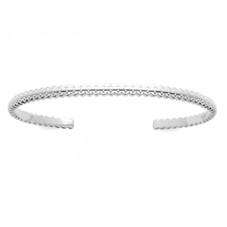 Bracelet Jonc en Argent massif maille ciselée pas cher obrillant-bijoux