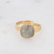 Bague Bohm réglable avec pierre à facettes en Labradorite pas chère Obrillant-Bijoux