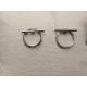 Boucles d'oreilles acier argenté inoxydable cercle et barre tige pas cher Obrillant-Bijoux