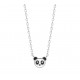 Collier enfant argent Panda en émail pas cher obrillant-bijoux