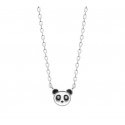 Collier enfant argent Panda en émail