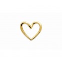 Pendentif coeur en plaqué or