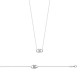 Collier pendentif maillon stylisé en argent pas cher obrillant-bijoux
