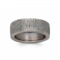Bague homme en argent 925/000 anneau finement ciselé