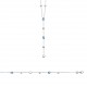 Collier Y argent rhodié pierre de lune zirconium cristal bleu pas cher Obrillant-Bijoux