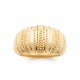 Bague large volumineuse bombée en Plaqué or pas chère obrillant-bijoux