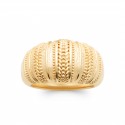 Bague large volumineuse en plaqué or