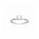 Bague solitaire argent pierre en zirconium blanc pas chère Obrillant-bijoux