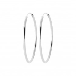 Créoles en argent 925 anneau diamètre 40 mm obrillant-bijoux