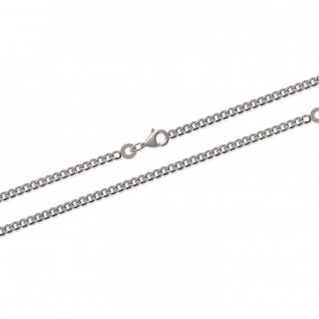 Chaîne Sautoir maille gourmette diamantée longueur 60 cm en promotion pas chère 0 obrillant-bijoux