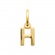 Pendentif lettre H initiale en plaqué or pas cher obrillant-bijoux