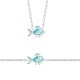 Collier enfant Poisson en laque et argent pas cher obrillant-bijoux