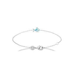 Bracelet enfant Poisson et argent pas cher obrillant-bijoux