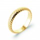 Bague Plaqué or anneau ciselé 4 mm pas chère obrillant-bijoux