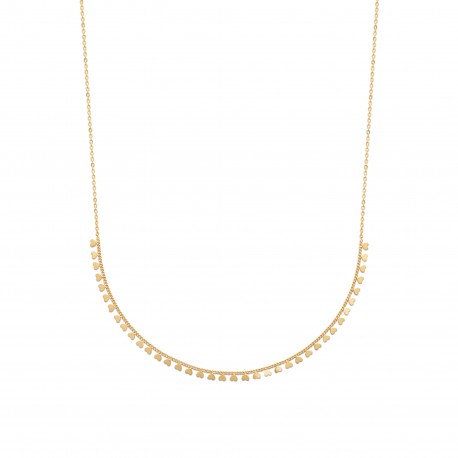 Collier en plaqué or petits coeurs en pampilles pas cher st valentin obrillant-bijoux