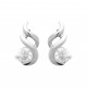 Boucles d'oreilles puces en argent 925/000 rhodié pierre en zirconium blanc obrillant-bijoux